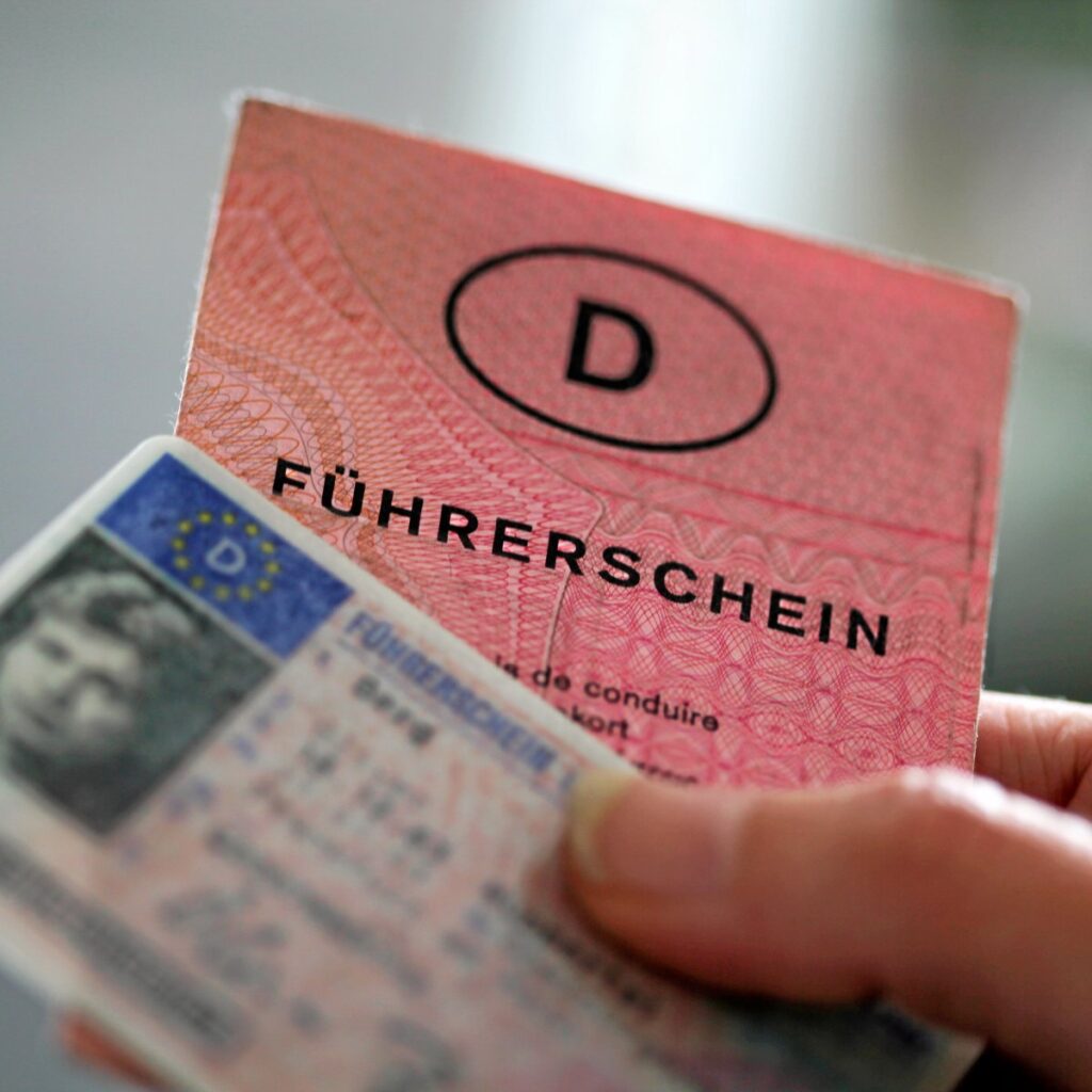 Registrierter Führerschein